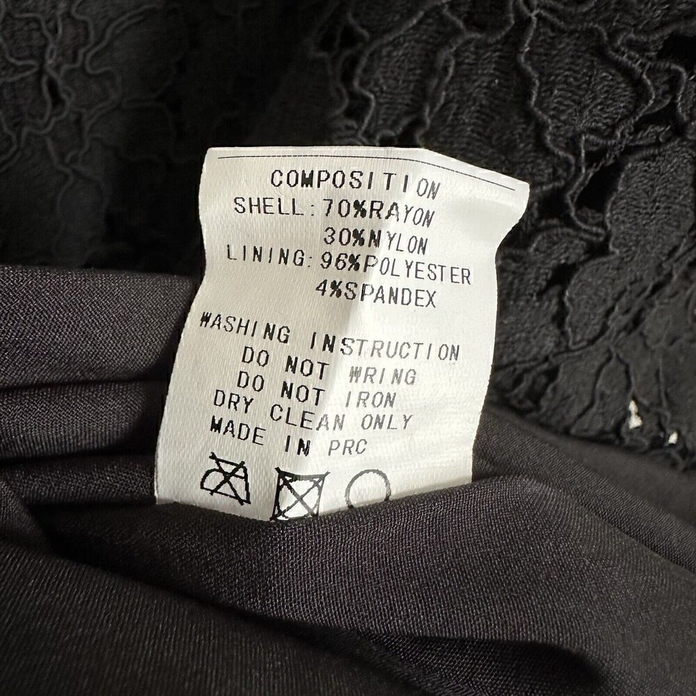 Revolve Blaque Label Dress Womens Size Small Sleeveless Floral Stitched Black - Picture 5 of 5